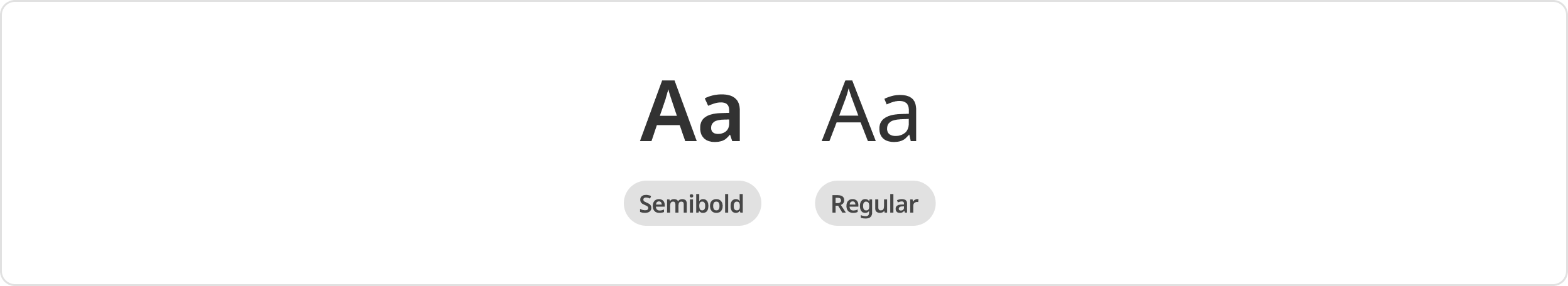 Font weights
